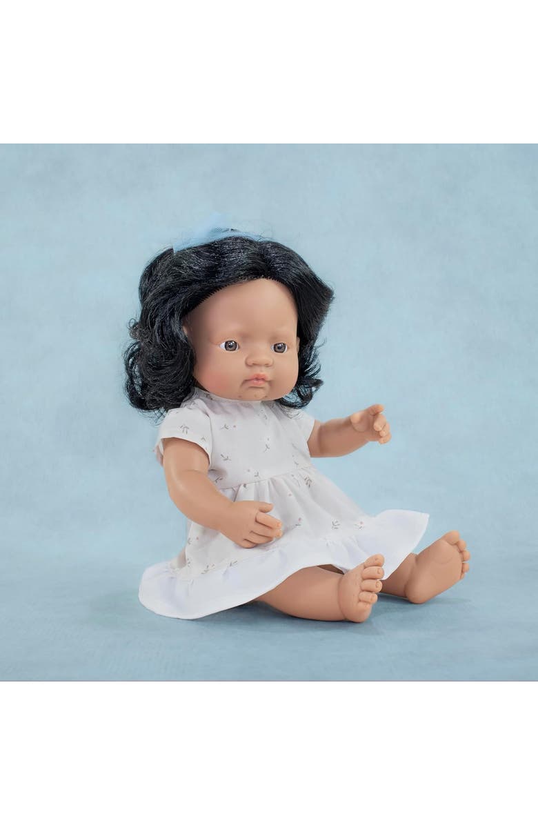 Miniland My Friends and Me Collection Hispanic Baby Girl Doll with Black Hair - 15", Alternate, color, Brown