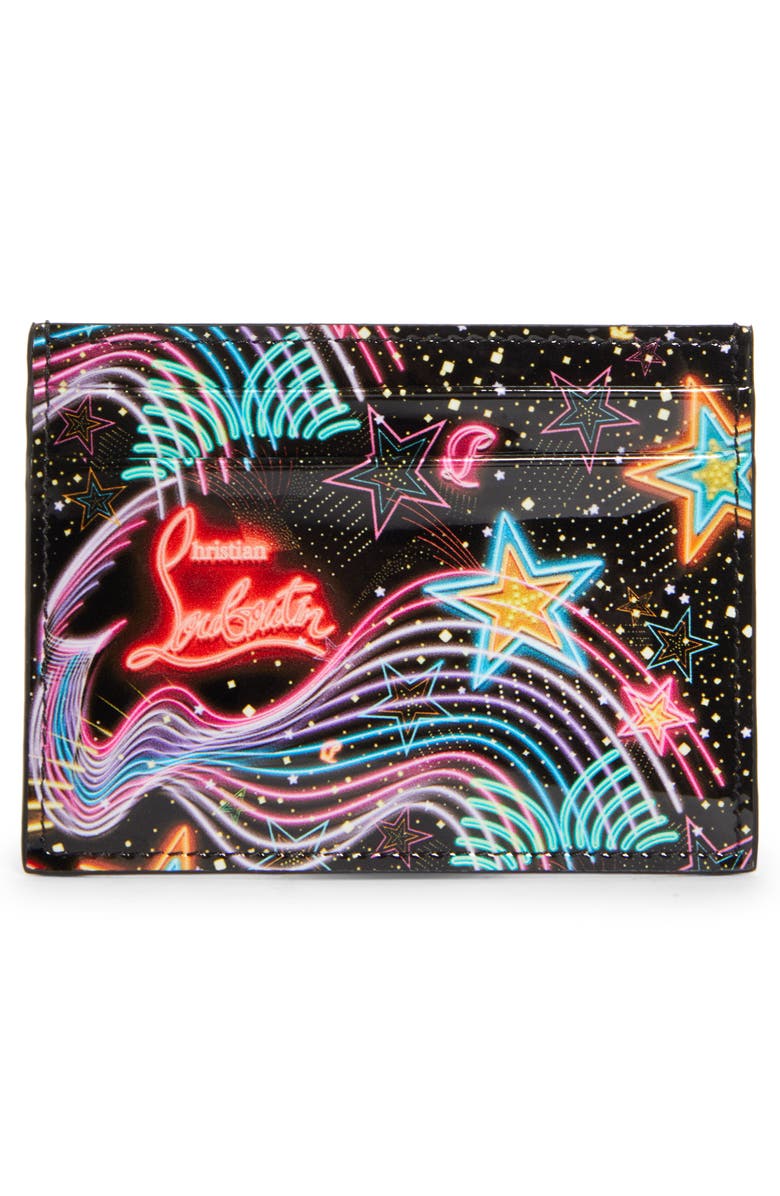 Christian Louboutin Kios Starlight Print Patent Leather Card Holder ...