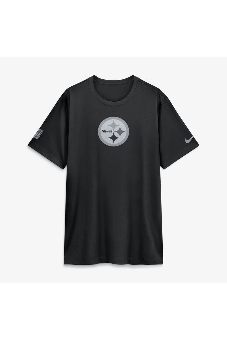 Men's Nike Black Pittsburgh Steelers Sideline Lead The Charge Legend Dri-FIT T-Shirt, Alternate, color, Black