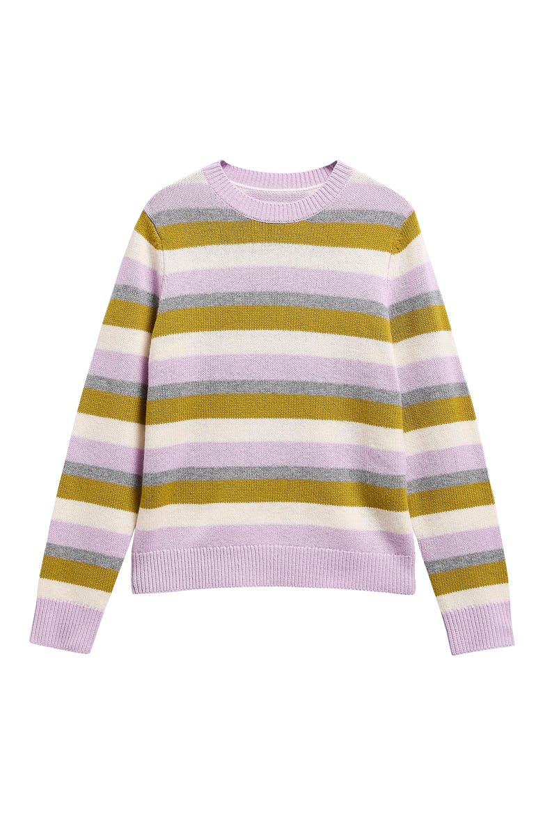 Woodhouse Striped Wool & Cashmere Sweater, Alternate, color, FROSTED HEATHER MULTI