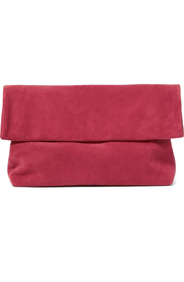 & Other Stories Suede Clutch, Main, color,