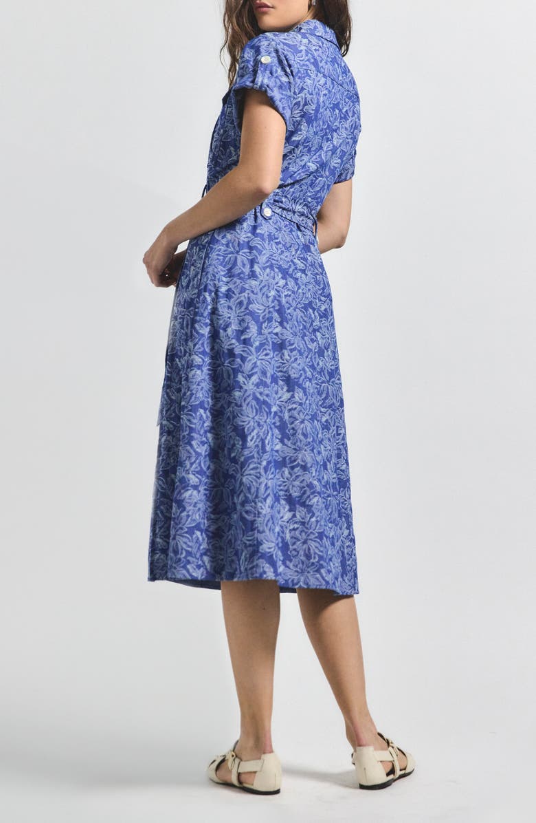 Derek Lam 10 Crosby Gaelle Floral Cotton Blend Shirtdress, Alternate, color,