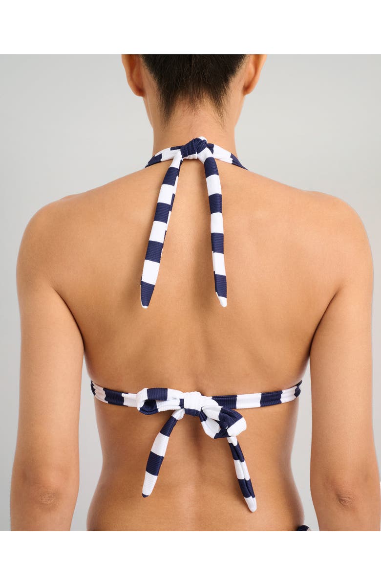 Onia Mara Bikini Top, Alternate, color, Deep Navy/White