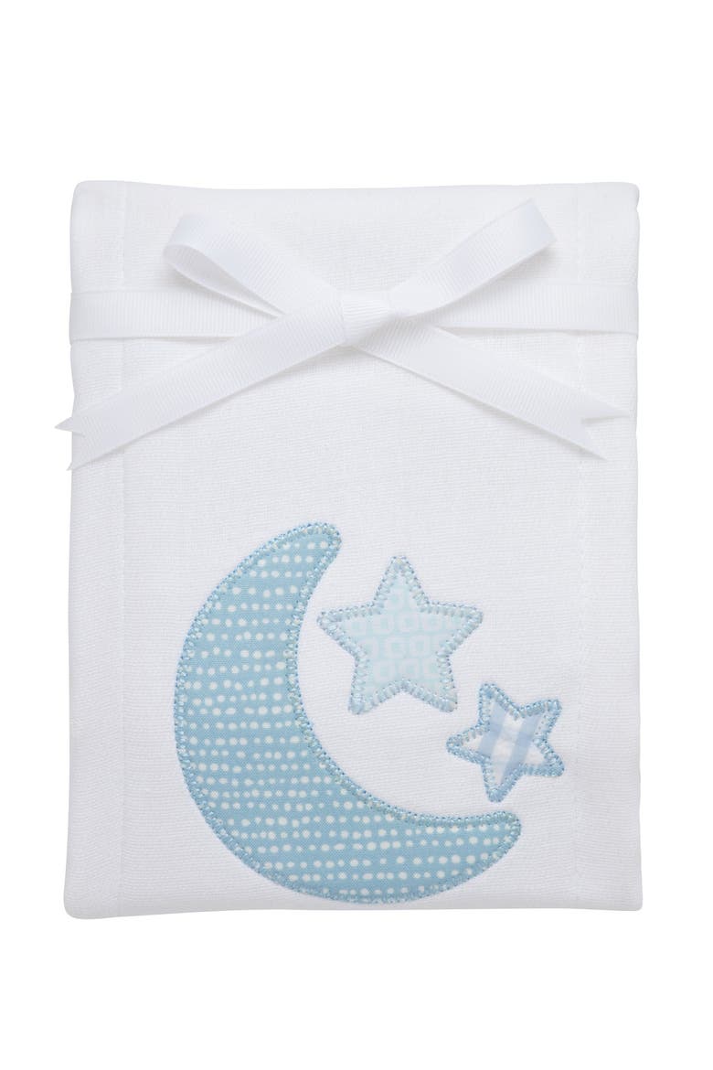 Classic Adventures Applique Burp Cloth, Main, color, Blue Lullaby