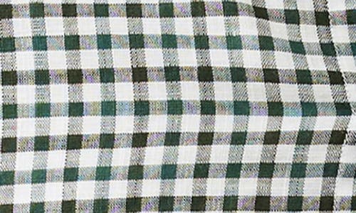 Rodd & Gunn Gebbies Valley Cotton And Linen Plaid Shirt In Deep Forest
