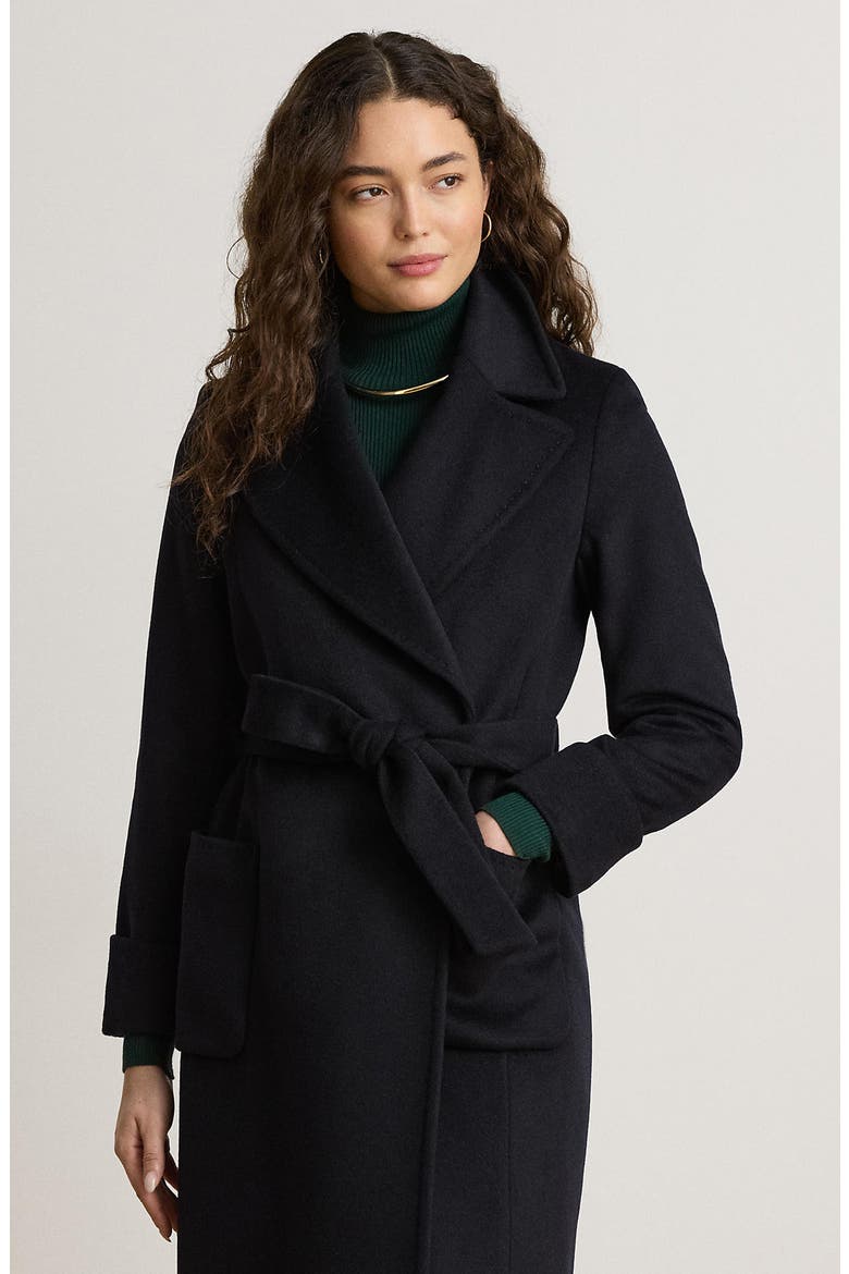 Wool Blend Wrap Coat, Alternate, color, REGAL NAVY