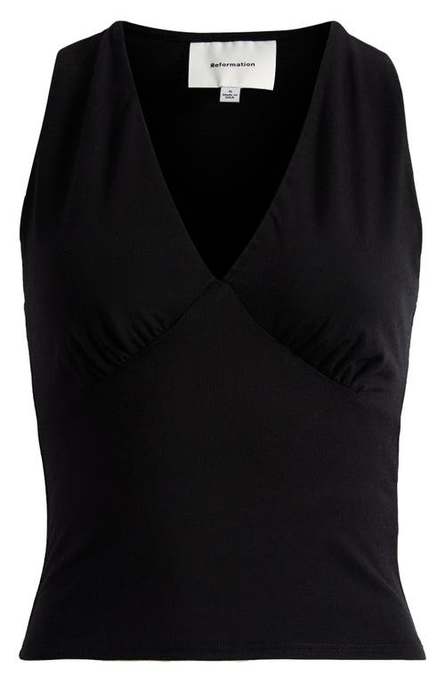 Reformation Bowie V-neck Tank In Black
