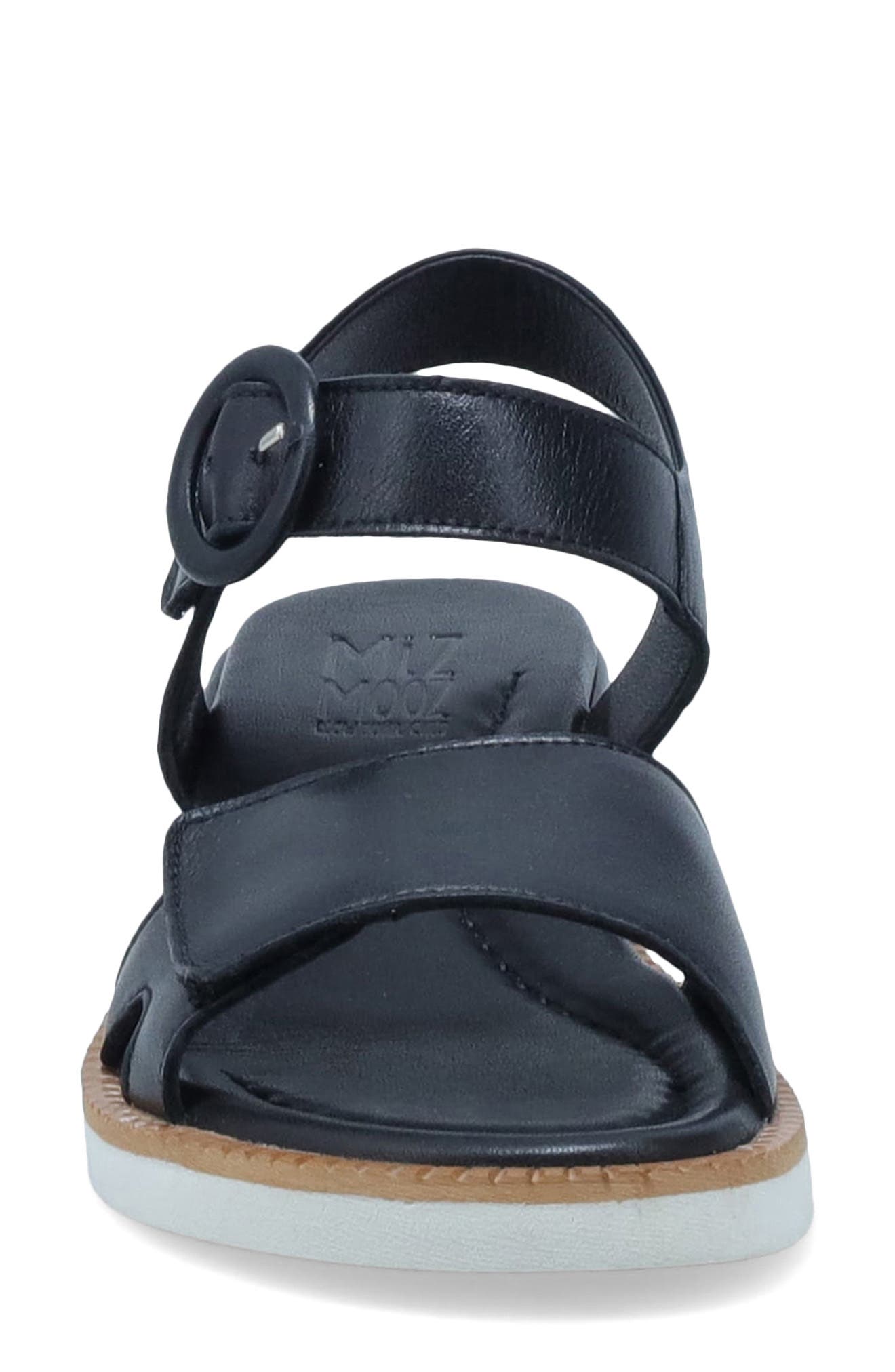 Miz Mooz Eva Ankle Strap Platform Wedge Sandal, Alternate, color, Black