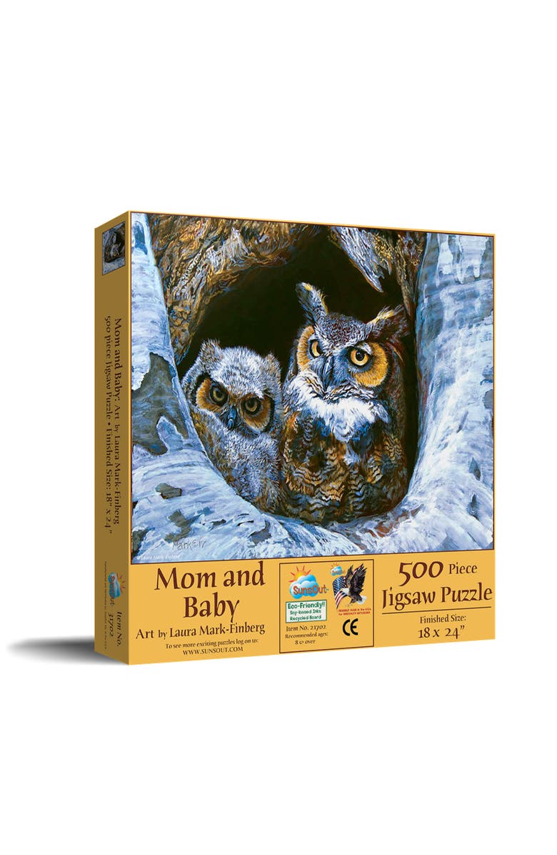 Sunsout Mom and Baby 500 piece Jigsaw Puzzle for Adults, Main, color, Multicolor