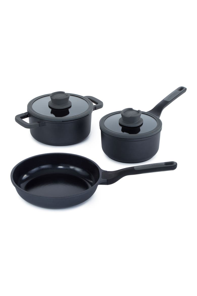 Leo Stone+ 5-Piece Specialty Pan Set, Main, color, BLACK