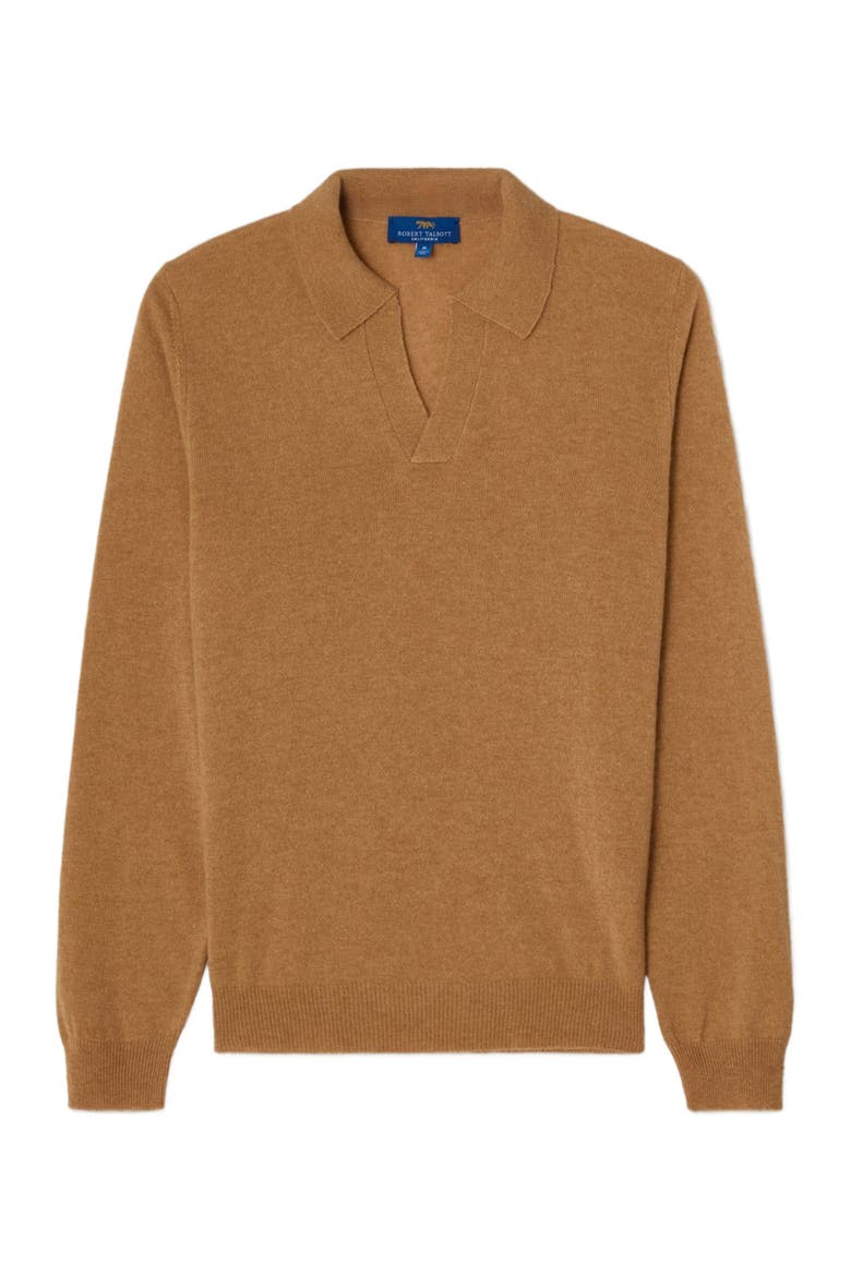 Parsons Johnny Collar Sweater, Alternate, color, Camel