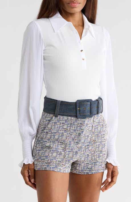 Ramy Brook Dominique Mixed Media Top