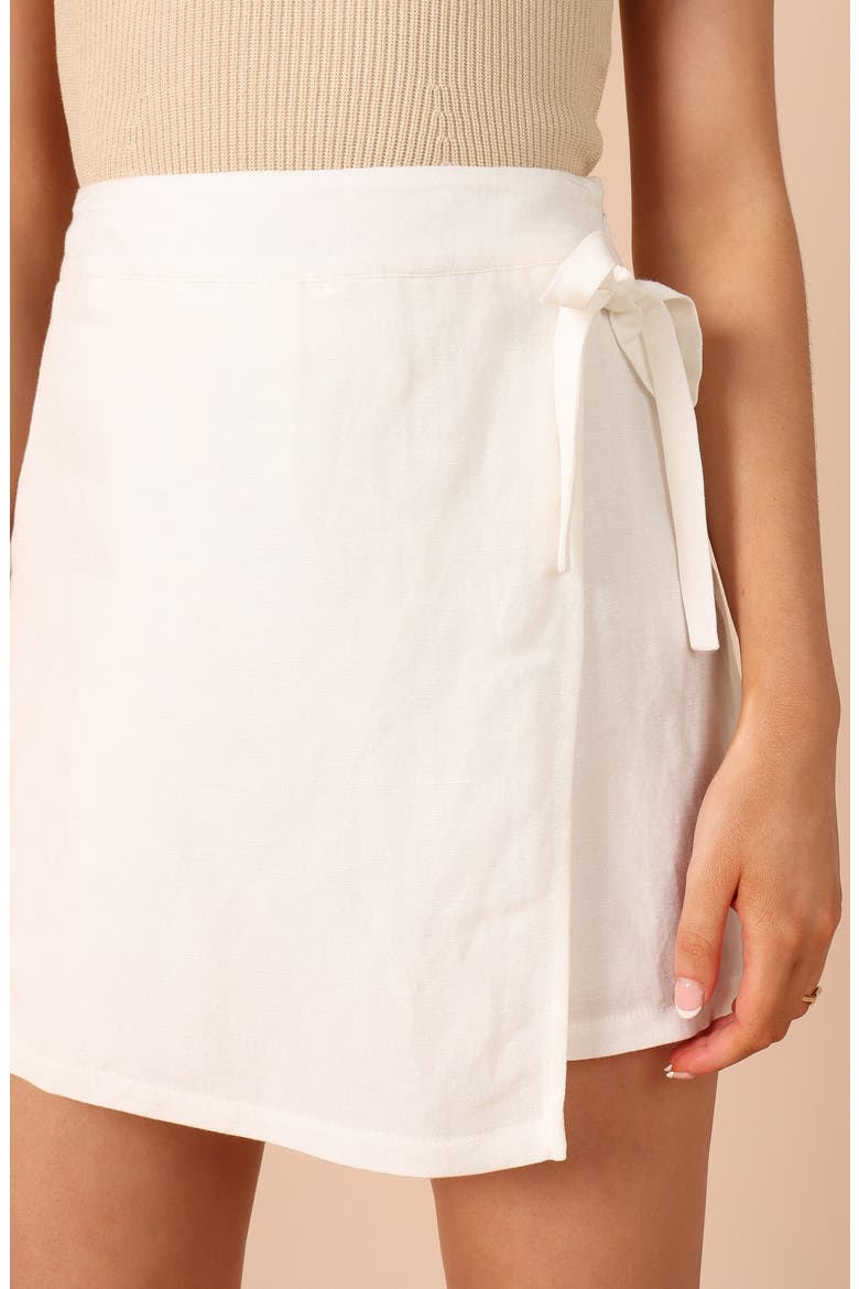 Roxy Faux Wrap Skort, Alternate, color, IVORY
