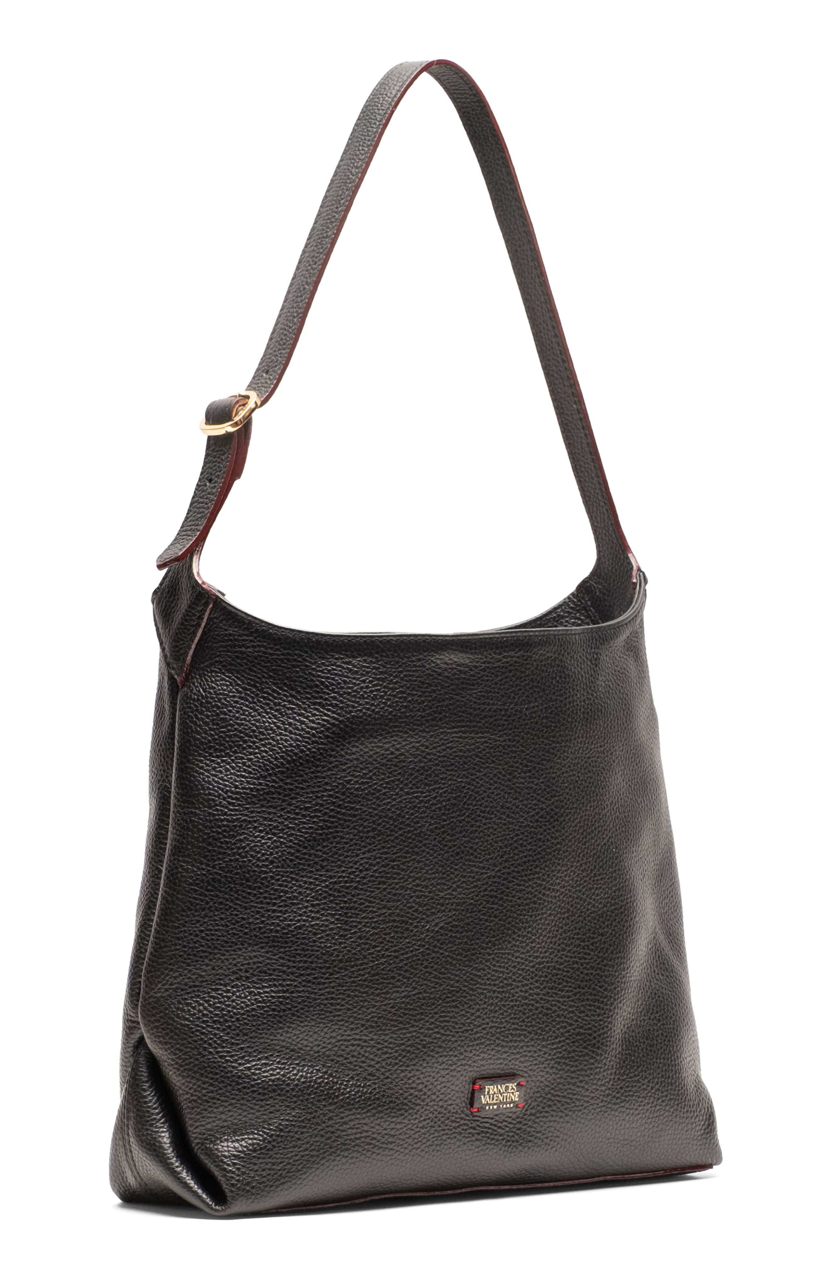 Brynn Leather Hobo, Alternate, color, BLACK