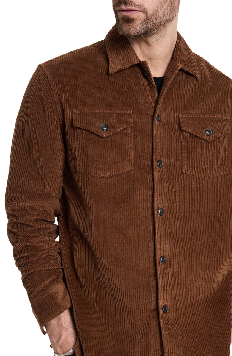 John Varvatos Bauer Corduroy Overshirt, Alternate, color, 