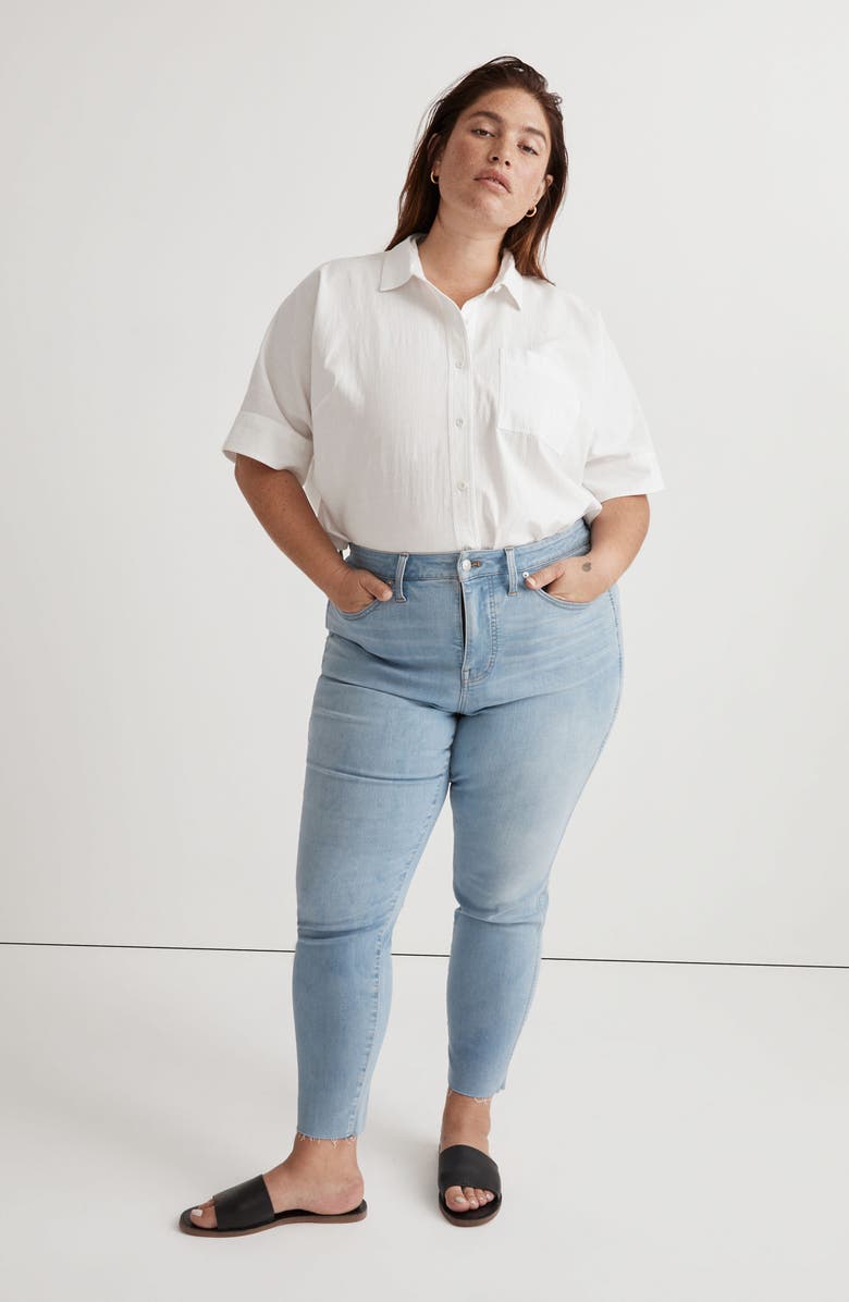 Madewell 10-Inch High Waist Skinny Crop Jeans, Alternate, color, Charlemont Wash