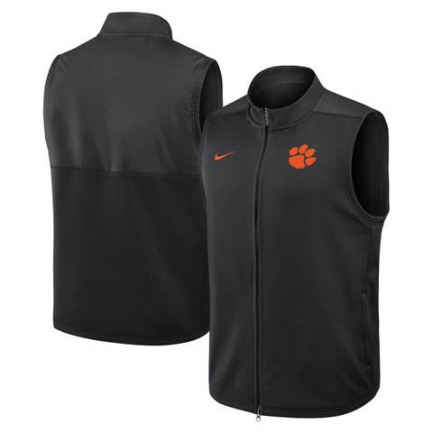 Men's Nike Black Clemson Tigers Primetime Victory Performance Full-Zip Vest