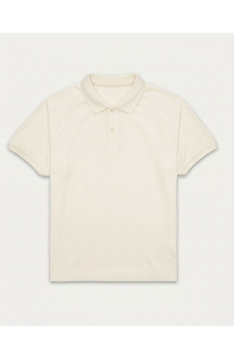 Fortela Brody Terry polo, Main, color, Ecru