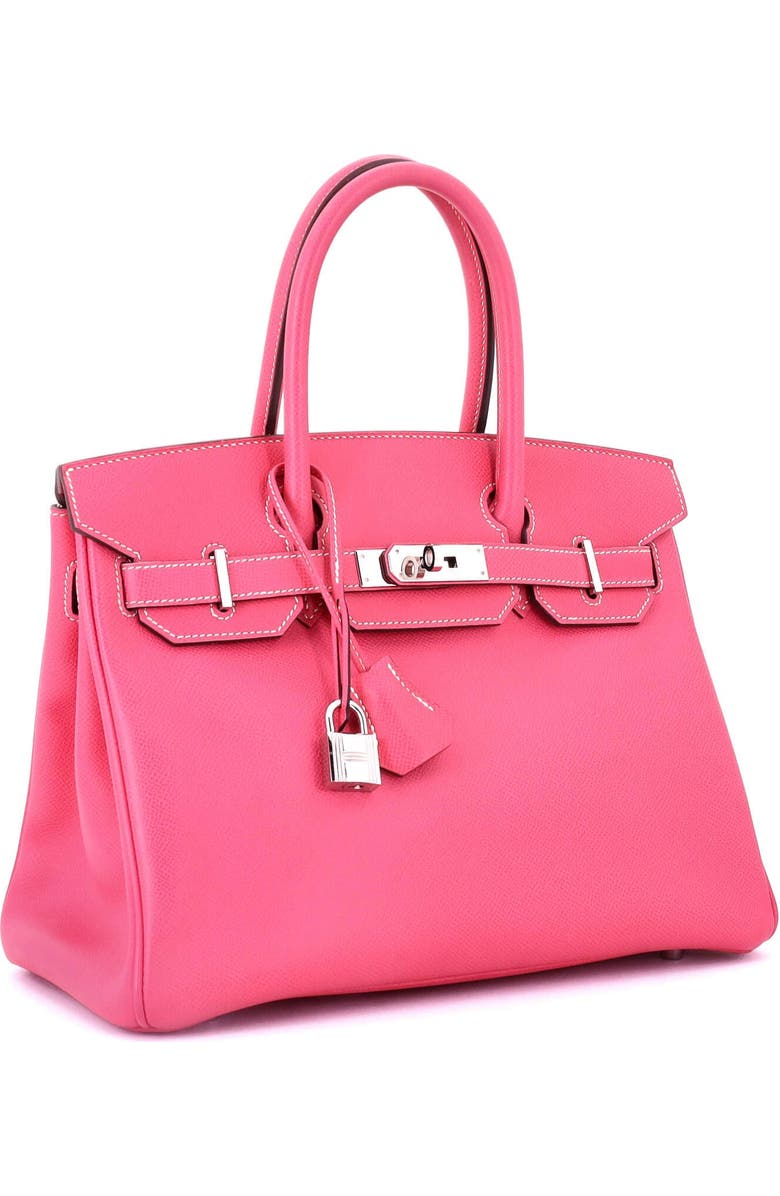 Pre-Owned Hermes Birkin Handbag Pink Epsom with Palladium Hardware 30, Alternate, color, Rose Tyrien