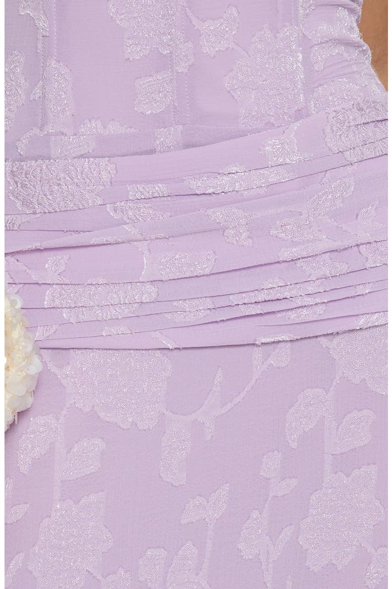 Love From Portofino Halter Corset Maxi Dress, Alternate, color, LILAC