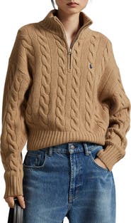 Polo Ralph Lauren Wool & Cashmere Half Zip Pullover