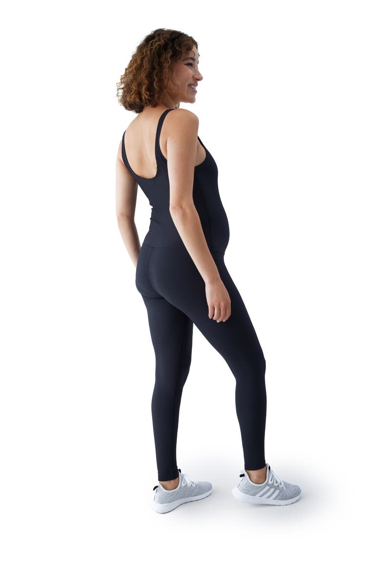 Ingrid & Isabel Full Length Maternity Bodysuit, Alternate, color, Black