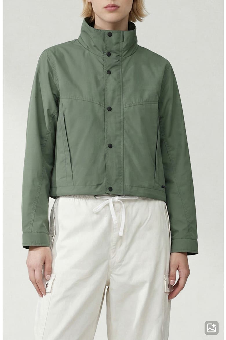 Skyler Short Water Repellent Windbreaker, Main, color, SAGE