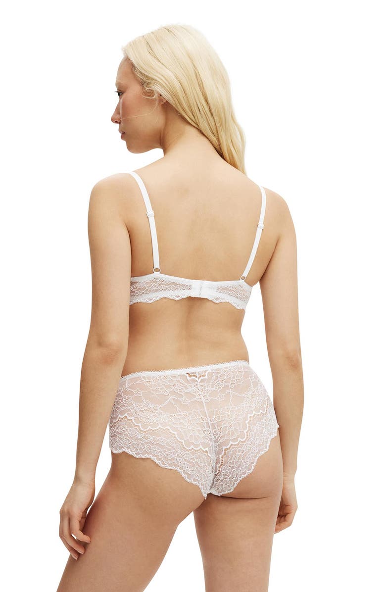 COTTON ON BODY Women's Sophie Cotton Pointelle Underwire Bra, Alternate, color, White