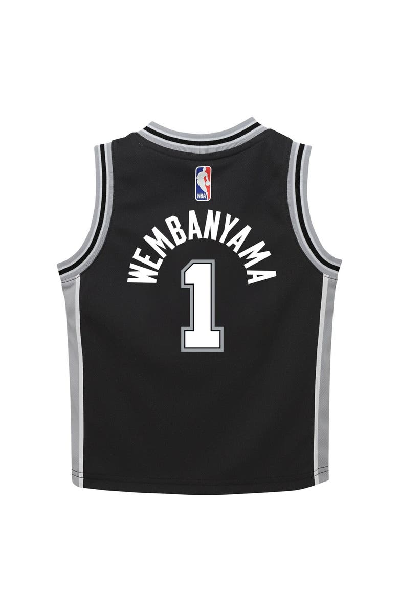 Nike Toddler Nike Victor Wembanyama Black San Antonio Spurs Swingman Player Jersey - Icon Edition, Alternate, color, Black