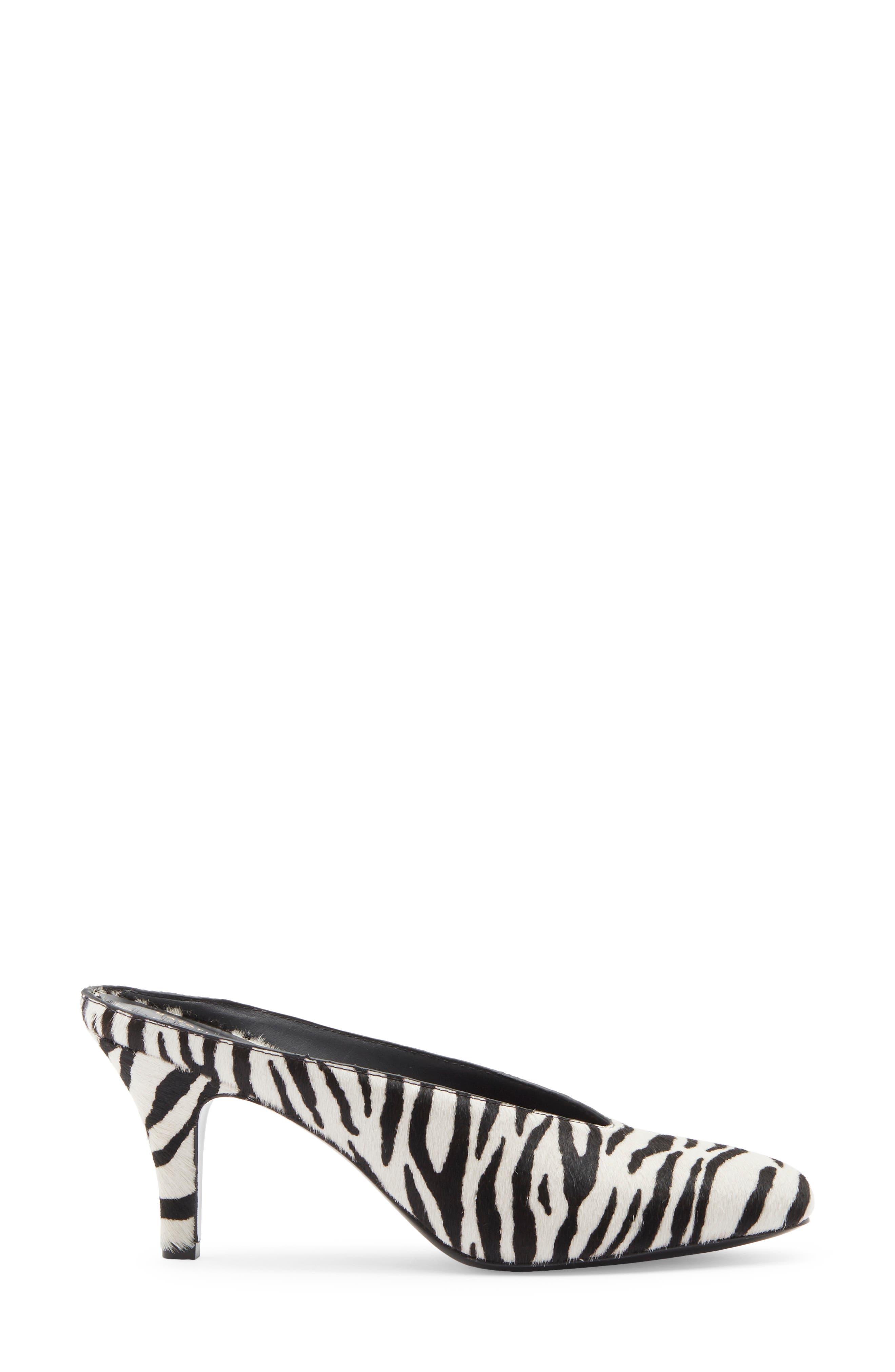 Xyler Mule, Alternate, color, ZEBRA HAIRCALF
