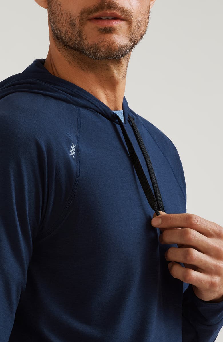 Rhone Atmosphere Midweight Hoodie, Alternate, color, Navy