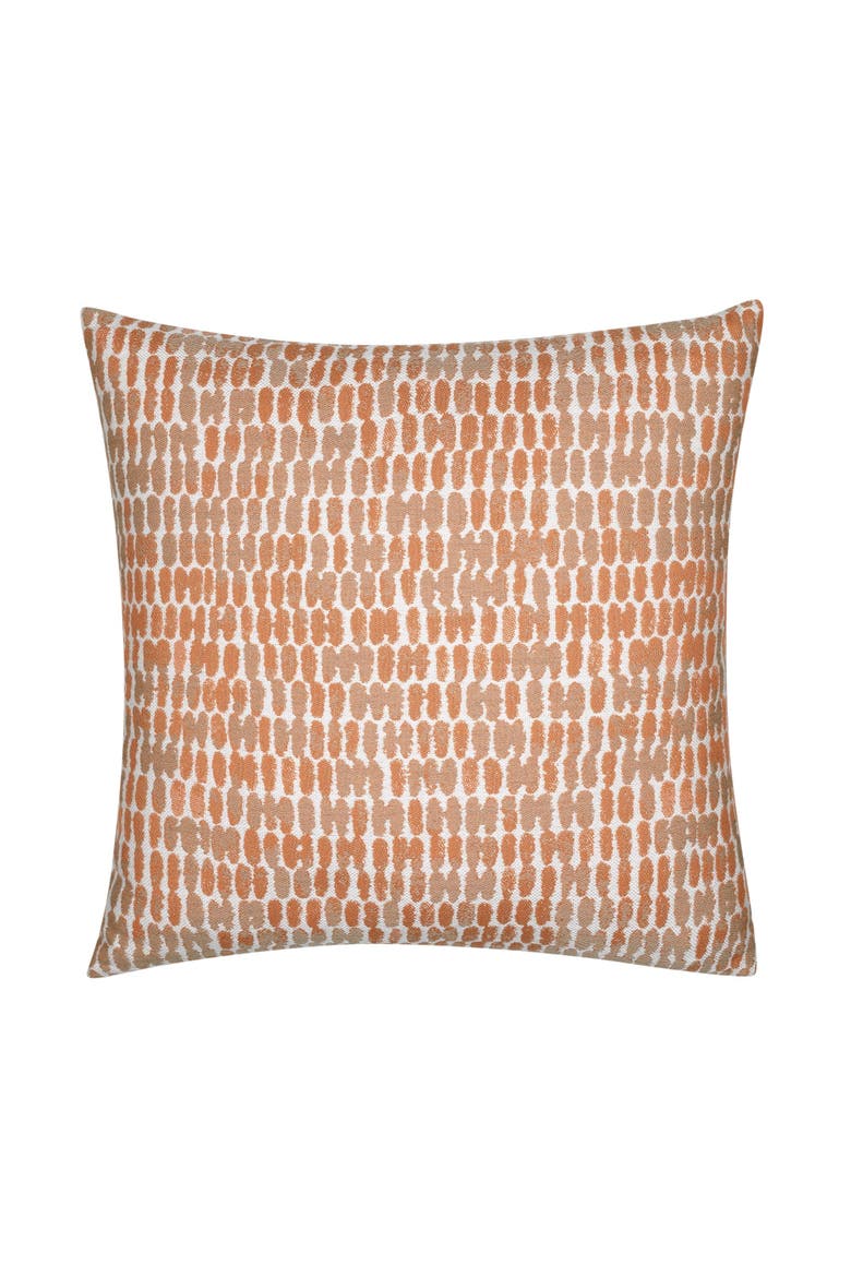 Thumbprint Indoor & Outdoor Woven Accent Pillow, Main, color, Tuscan
