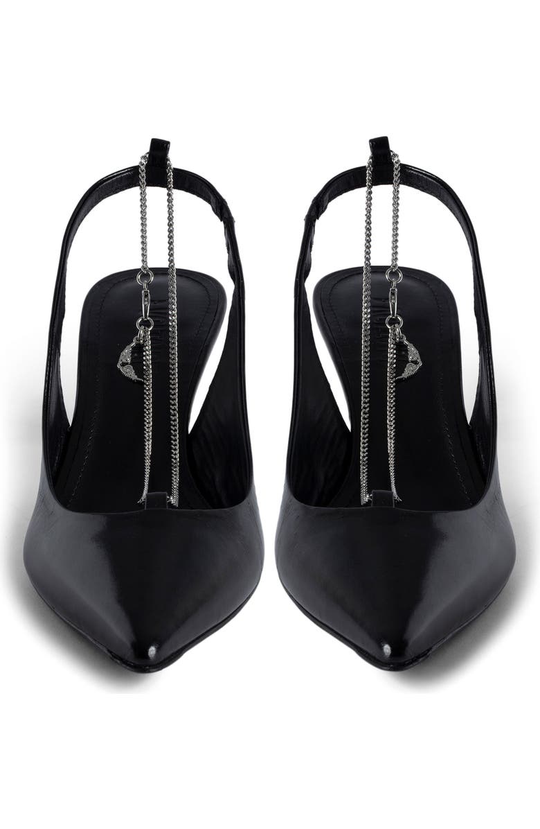 Zadig & Voltaire <p>First Night Leather Slingback Pump (Women)</p>, Alternate, color, Noir