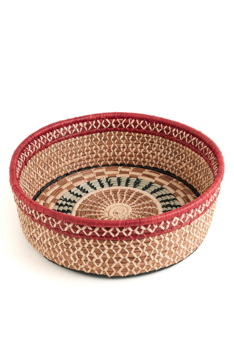 Mayan Hands Large Manuela Basket, Main, color, Beige