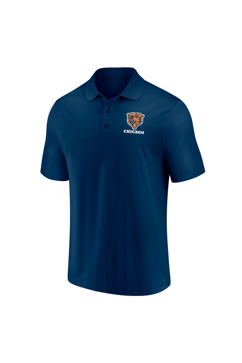 Men's Fanatics Branded White/Navy Chicago Bears Throwback Two-Pack Polo Set, Alternate, color, White