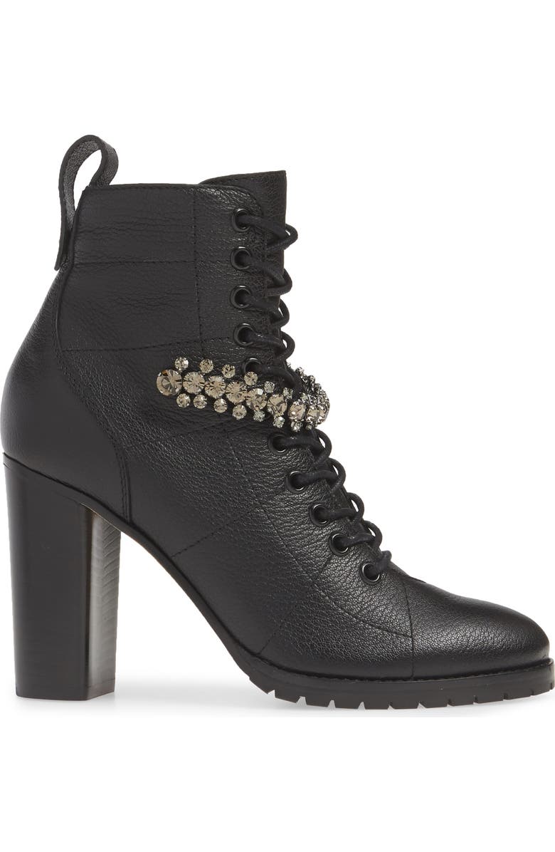Jimmy Choo Cruz Jewel Combat Boot, Alternate, color,