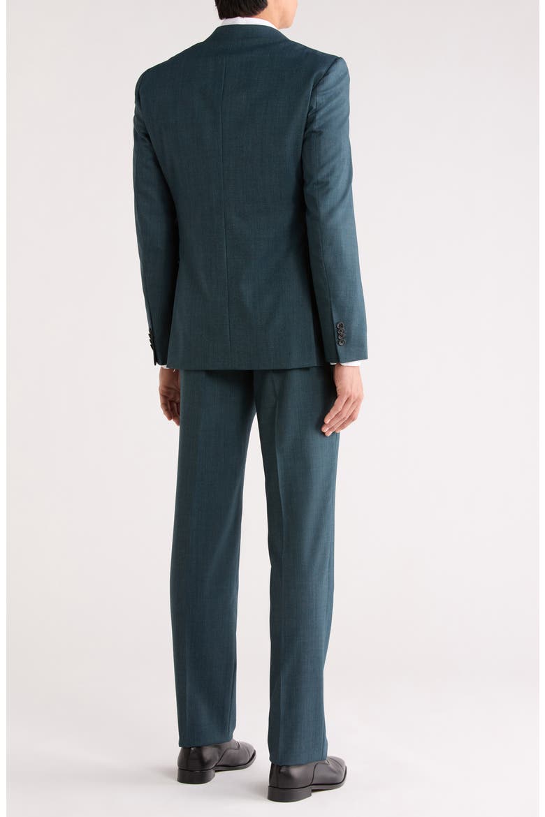 Solid Stretch Wool Suit, Alternate, color, GREEN