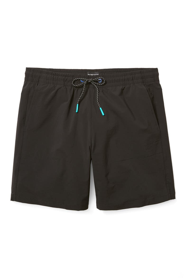 Rec Stretch Drawstring Shorts, Alternate, color, BLACK