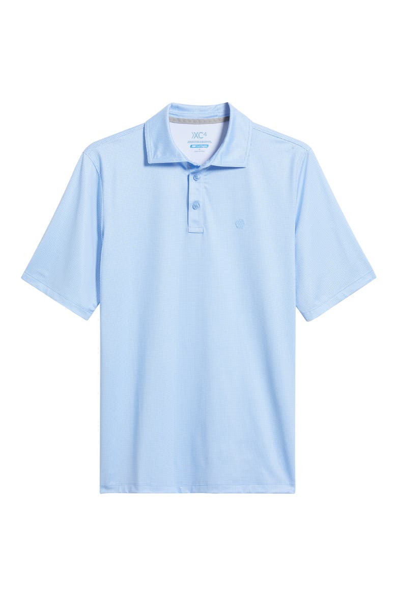 XC4® + Cool Degree™ Microprint Performance Golf Polo, Alternate, color, LIGHT BLUE/WHITE