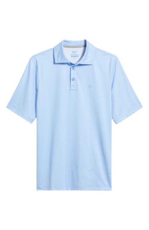 Johnston & Murphy Xc4® + Cool Degree™ Microprint Performance Golf Polo In Light Blue/white