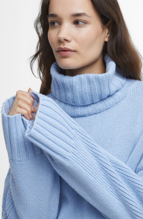 Barbour Josephine Stretch Cotton & Wool Blend Turtleneck Sweater