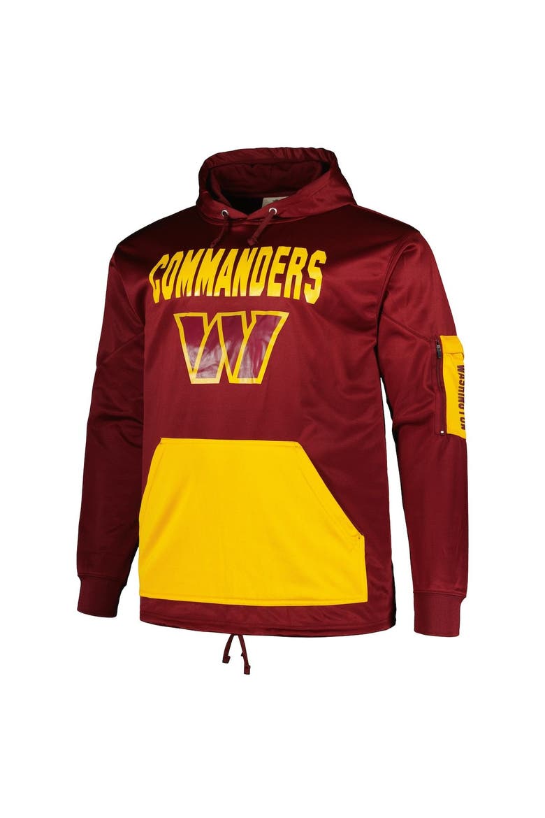 Men's Fanatics Branded  Burgundy Washington Commanders Big & Tall Pullover Hoodie, Alternate, color, Burgundy