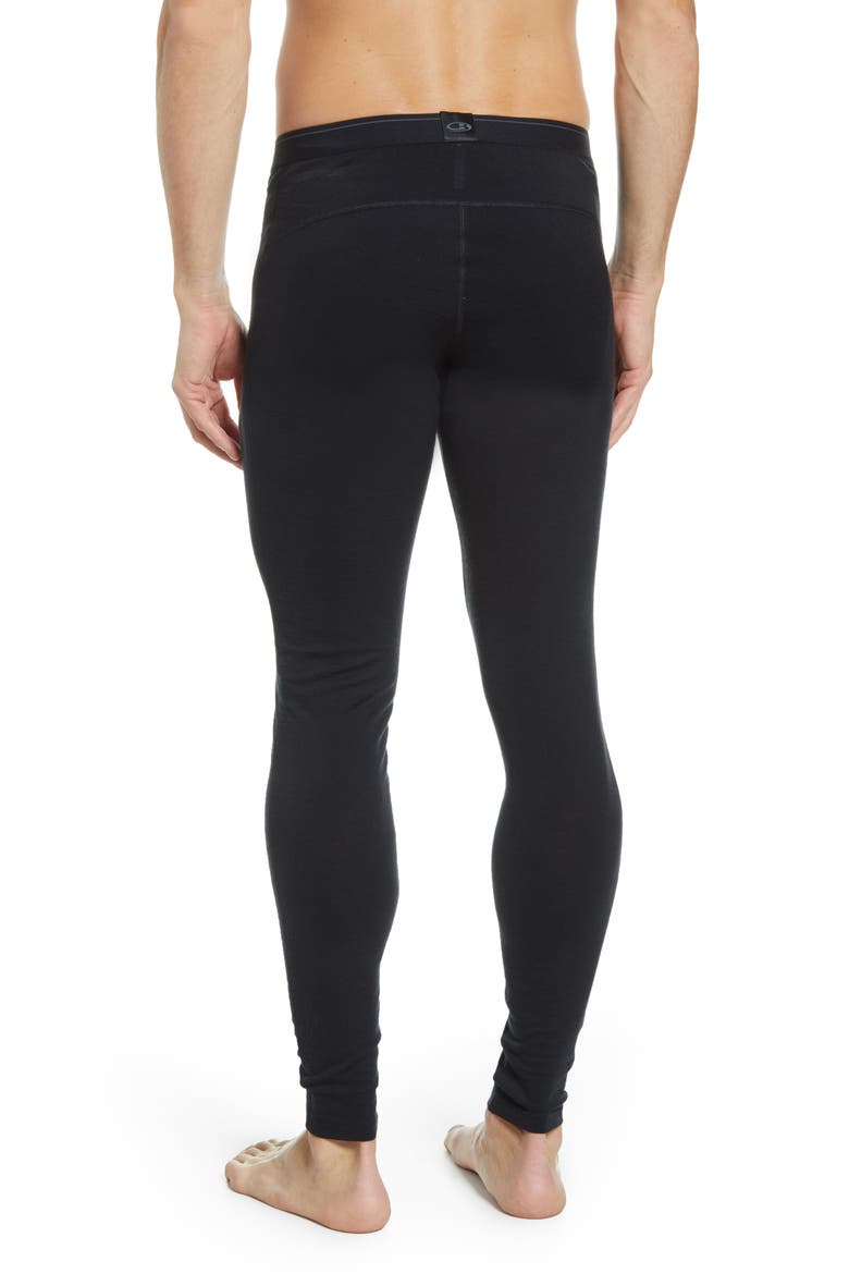 200 Oasis Merino Wool Jersey Base Layer Leggings, Alternate, color, BLACK