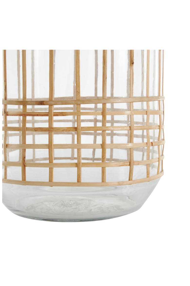 Set Of 2 Glass Vases, Alternate, color, CLEAR