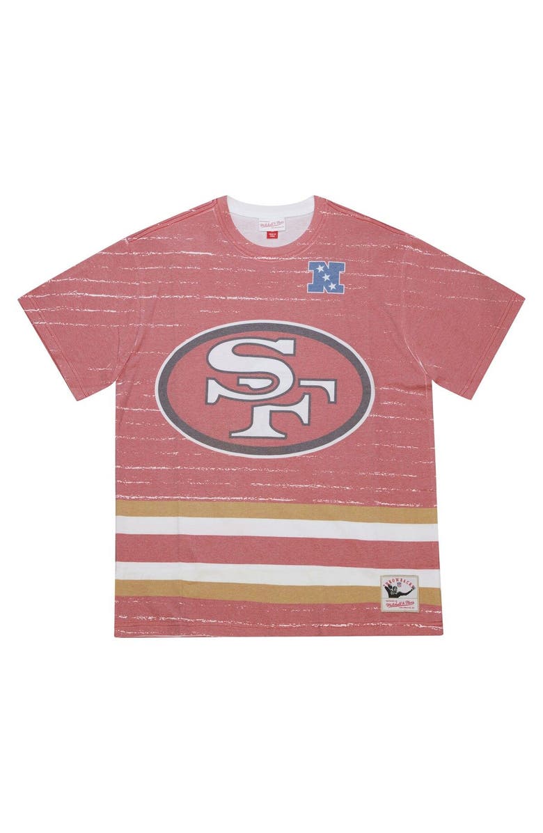 Mitchell & Ness Men's Mitchell & Ness Scarlet San Francisco 49ers Jumbotron 3.0 T-Shirt, Alternate, color, Scarlet