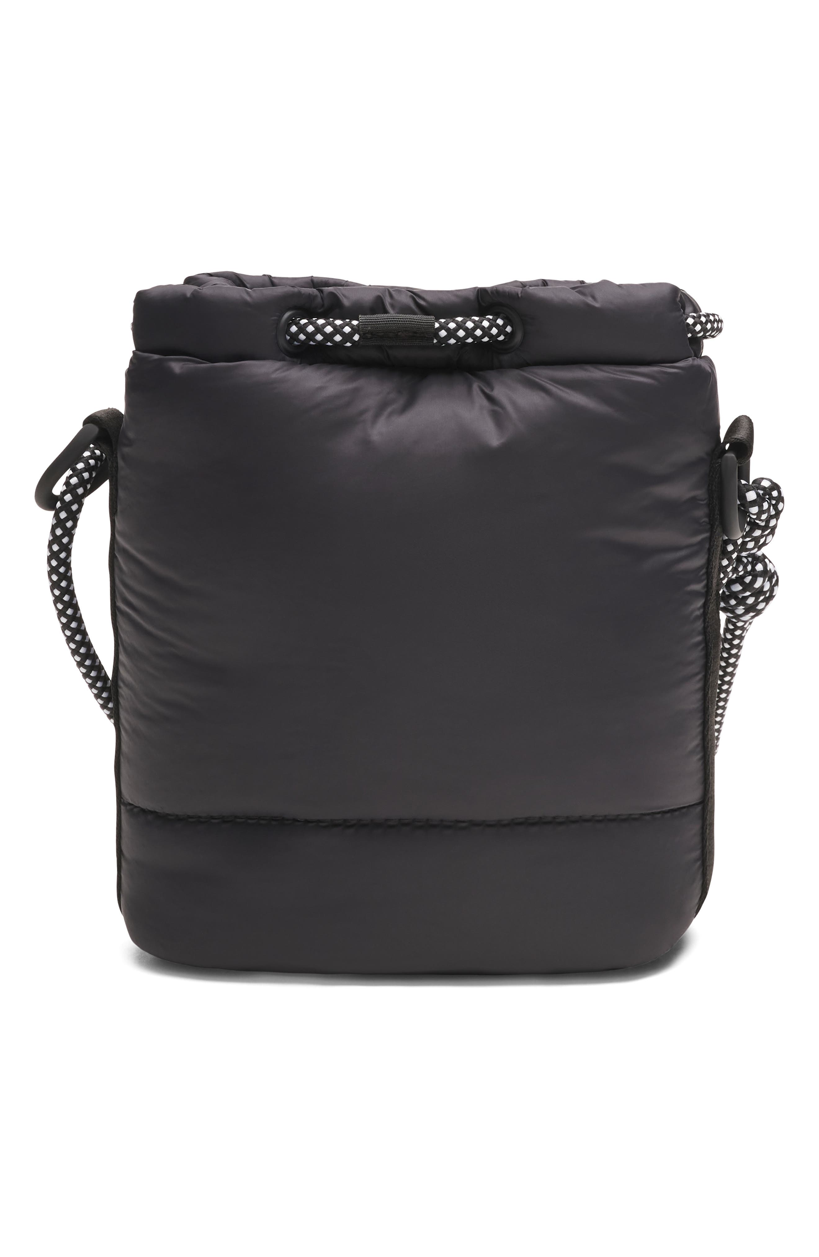 Under Armour UA Studio Water Resistant Puffer Bucket Bag, Alternate, color, Black / Black / Black