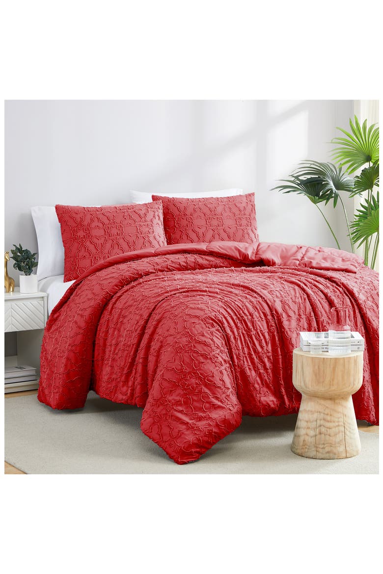 Jaquard Comforter Set, Main, color, PEPPER