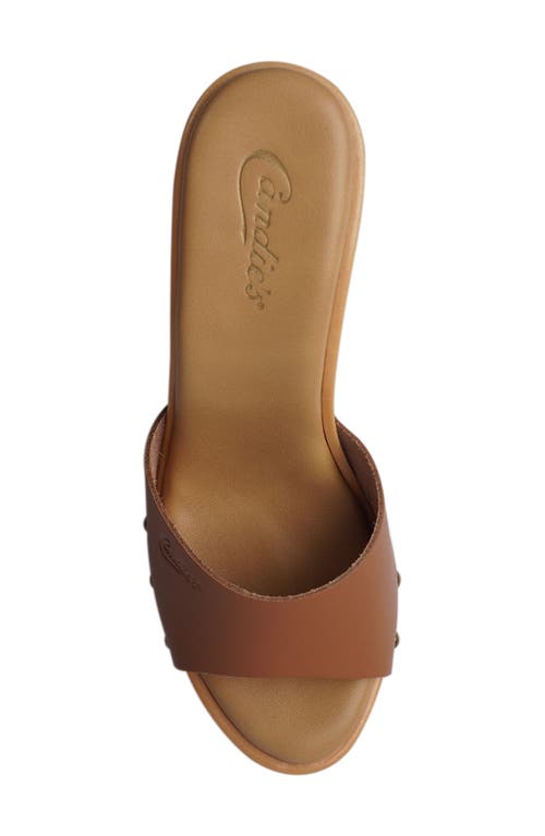 Candies Candie's Antonellaomg Slide Sandal In Cognac