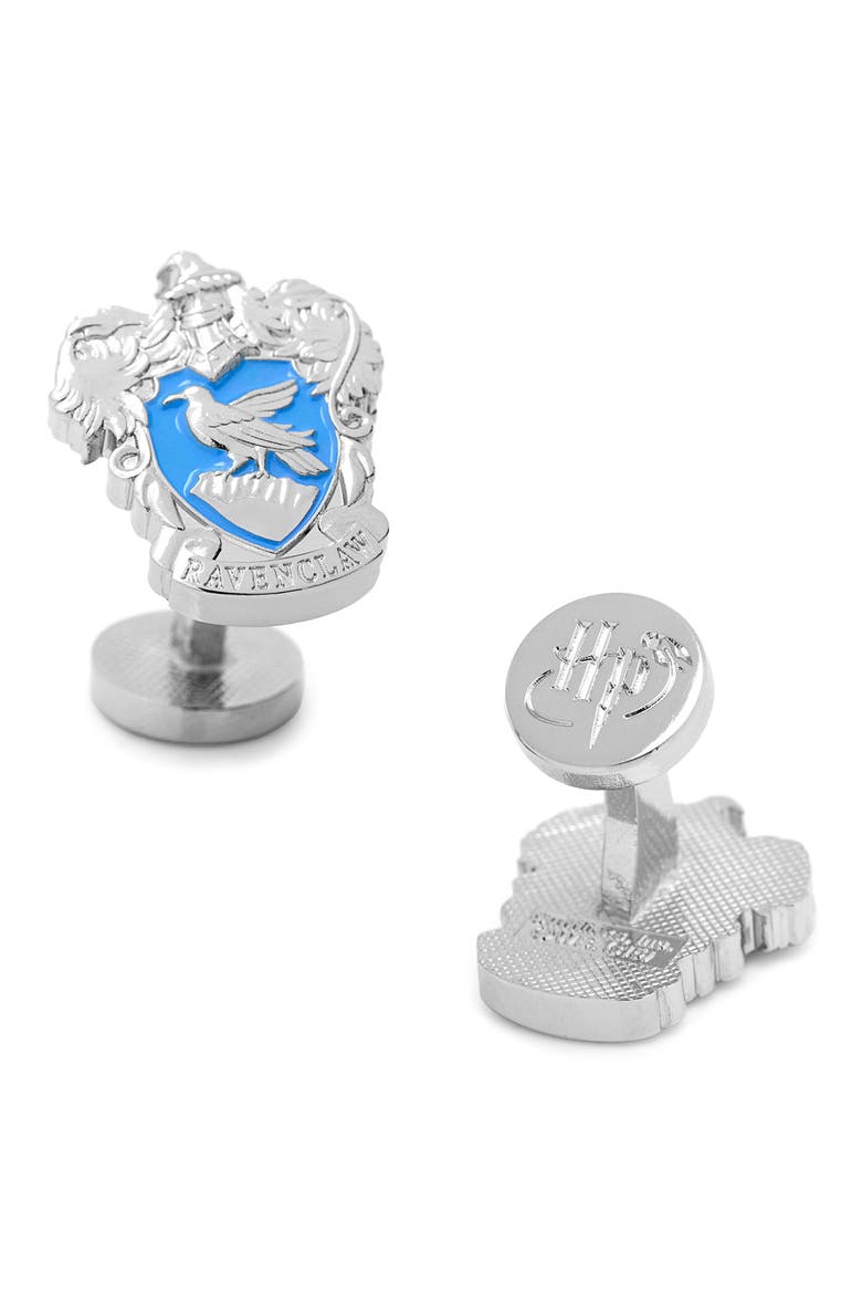 Ravenclaw Cuff Links, Alternate, color, SILVER