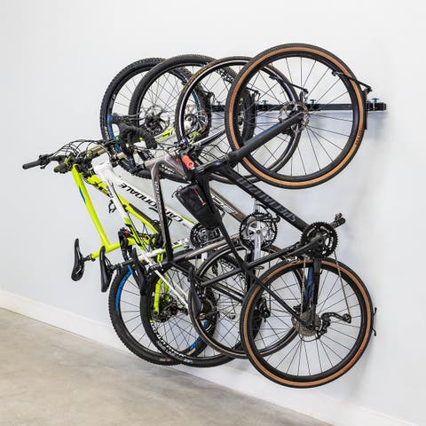 G-Swivel Bike | Adjustable Wall Storage System - Holds 4 Bikes